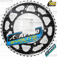 Apico Evolite Black Rear Sprocket 520 Pitch For Kawasaki KX 125 1990-2008