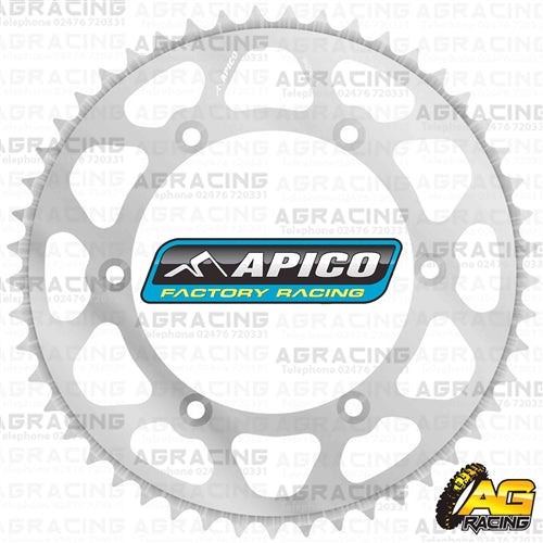 Apico Evolite Silver Rear Sprocket 520 Pitch For Kawasaki KX 125 1990-2008