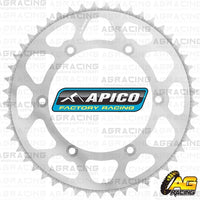 Apico Evolite Silver Rear Sprocket 520 Pitch For Kawasaki KX 125 1990-2008