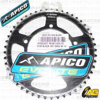 Apico Evolite Black Rear Sprocket 420 Pitch For KTM SX 65 1998-2017