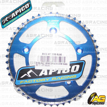 Apico Evolite Blue Rear Sprocket 420 Pitch For KTM SX 65 1998-2017