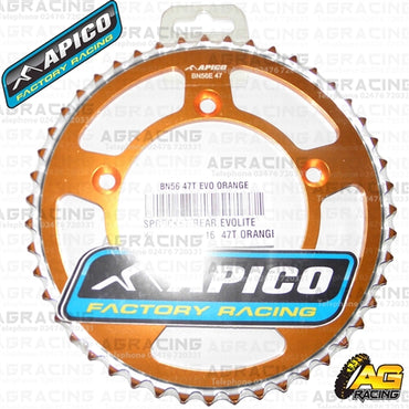 Apico Evolite Orange Rear Sprocket 420 Pitch For KTM SX 65 1998-2017