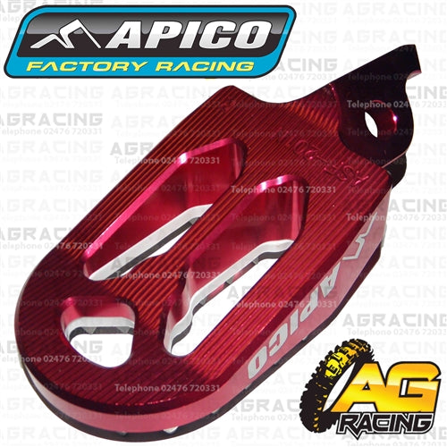 Apico Pro Bite Pro-Bite Red Wide Footpegs For Honda CR 125 2002-2007 Motocross Enduro