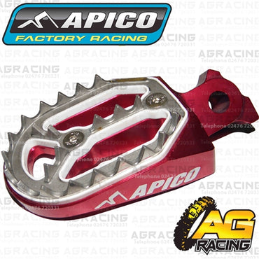 Apico Pro Bite Pro-Bite Red Wide Footpegs For Husqvarna CR 50 1999-2013 Motocross Enduro