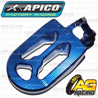 Apico Pro Bite Pro-Bite Blue Wide Footpegs Pegs For Husqvarna FE 350 2017-2018 Motocross Enduro