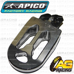 Apico Pro Bite Pro-Bite Titanium Grey Wide Footpegs Pegs For KTM SX-F 350 2016-2018 Motocross Enduro