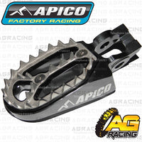 Apico Pro Bite Pro-Bite Titanium Grey Wide Footpegs Pegs For KTM SX 85 2018 Motocross Enduro