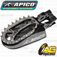 Apico Pro Bite Pro-Bite Titanium Grey Wide Footpegs Pegs For KTM SX-F 350 2016-2018 Motocross Enduro