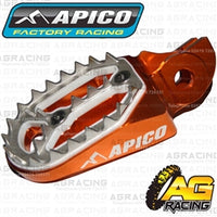 Apico Pro Bite Pro-Bite Orange Wide Footpegs Pegs For KTM SX-F 350 2016-2018 Motocross Enduro
