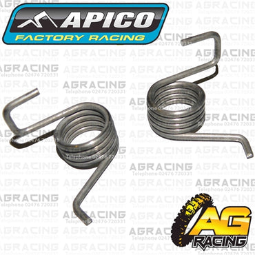 Apico Pro Bite Pro-Bite Titanium Grey Wide Footpegs Pegs For Kawasaki KX 65 2000-2018 Motocross Enduro