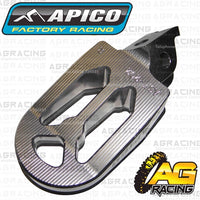 Apico Pro Bite Pro-Bite Titanium Grey Wide Footpegs Pegs For Kawasaki KX 250F 2006-2018 Motocross Enduro
