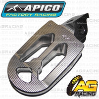 Apico Pro Bite Pro-Bite Titanium Grey Wide Footpegs Pegs For Kawasaki KX 450F 2007-2018 Motocross Enduro