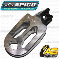 Apico Pro Bite Pro-Bite Titanium Grey Wide Footpegs Pegs For Kawasaki KX 450F 2007-2018 Motocross Enduro