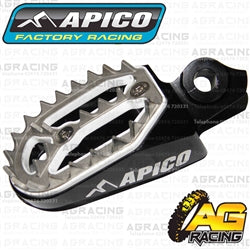 Apico Pro Bite Pro-Bite Black Wide Footpegs Pegs For Suzuki RMZ 450 2010 Motocross Enduro