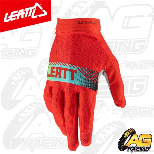 Leatt 2023 Gloves 2.5 X-Flow Red NanoGrip Adult Moto MX Motocross Enduro Quad