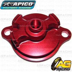 Apico Red Oil Filter Cover Cap For Honda CRF 250X 2004-2018 Motocross Enduro