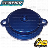 Apico Blue Oil Filter Cover Cap For Husaberg FE 570 2009-2012 Motocross Enduro