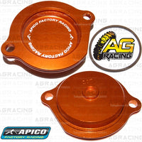 Apico Orange Oil Filter Cover Cap For KTM SX-F 250 2006-2012 Motocross Enduro