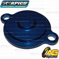 Apico Blue Oil Filter Cover Cap For Husqvarna FX 350 2017-2018 Motocross Enduro