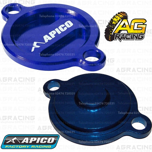 Apico Blue Oil Filter Cover Cap For KTM SX-F 250 2013-2018 Motocross Enduro