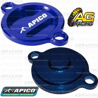 Apico Blue Oil Filter Cover Cap For Husaberg FE 350 2013-2014 Motocross Enduro