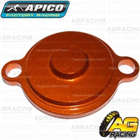 Apico Orange Oil Filter Cover Cap For KTM Freeride 350 2013-2018 Motocross Enduro