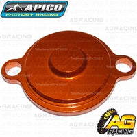 Apico Orange Oil Filter Cover Cap For Husqvarna FE 450 2017-2018 Motocross Enduro