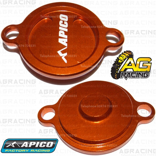 Apico Orange Oil Filter Cover Cap For KTM SX-F 250 2013-2018 Motocross Enduro