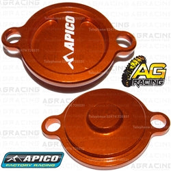 Apico Orange Oil Filter Cover Cap For Husaberg FE 350 2013-2014 Motocross Enduro