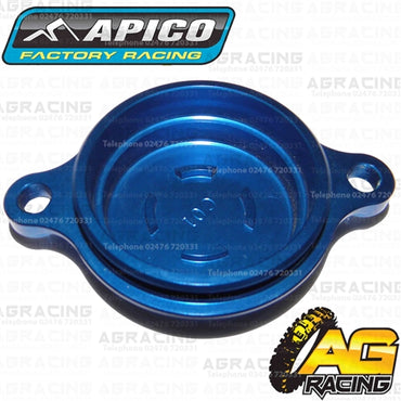 Apico Blue Oil Filter Cover Cap For Yamaha YZ 250F 2014-2018 Motocross Enduro