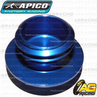 Apico Blue Aluminium Oil Fill Filler Plug For Yamaha YZ 125 1998-2018 Motocross Enduro