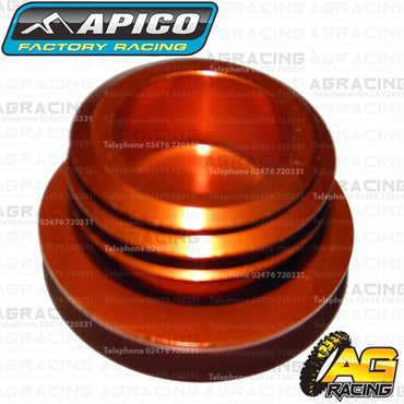 Apico Orange Aluminium Oil Fill Filler Plug For KTM SX 50 2009-2018 Motocross Enduro
