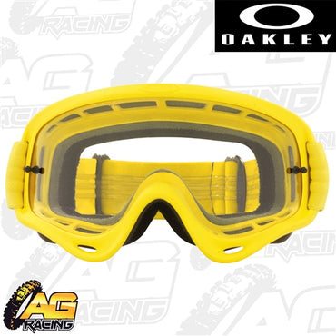 Oakley 2023 O Frame MX Goggles Moto Yellow Clear Lens Motocross Enduro Quad ATV