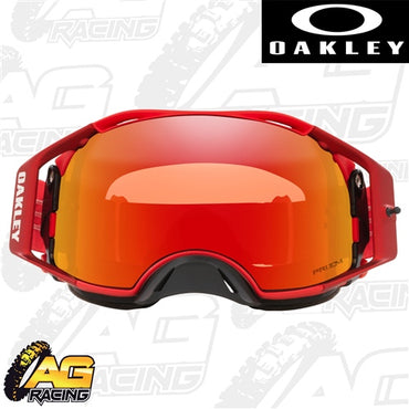 Oakley 2023 Airbrake MX Goggles Red Prizm Torch Iridium Lens Motocross Enduro ATV
