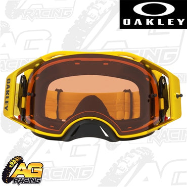 Oakley 2023 Airbrake MX Goggles Yellow Prizm Bronze Lens Motocross Enduro Quad