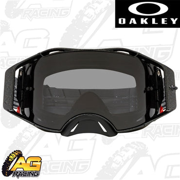 Oakley 2023 Airbrake MX Goggles Galaxy Black Dark Grey Lens Motocross Enduro ATV
