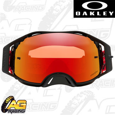 Oakley 2023 Airbrake MX Goggles Tread Red Prizm Torch Lens Motocross Enduro ATV