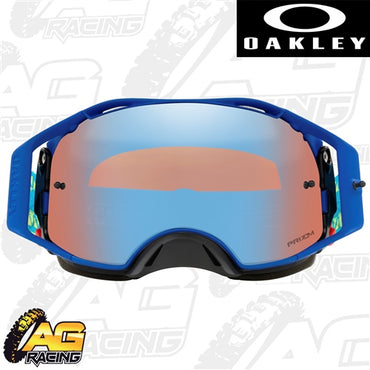 Oakley 2023 Airbrake MX Goggles Tread Retina Prizm Sapphire Lens Motocross Enduro