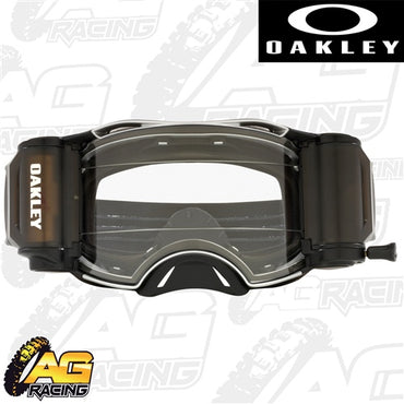 Oakley 2023 Airbrake MX Goggles Tuff Blocks Black Gunmetal Roll Off Motocross
