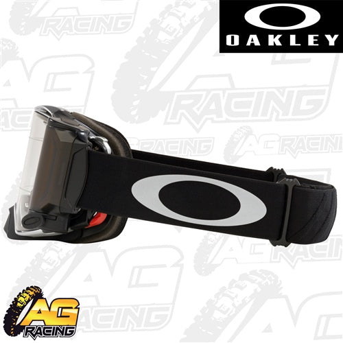 Oakley 2023 Airbrake MX Goggles Tuff Blocks Black Gunmetal Roll Off Motocross
