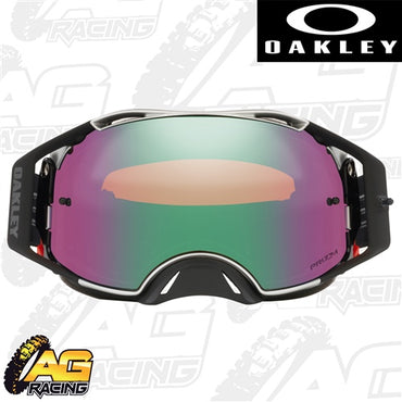 Oakley 2023 Airbrake MX Goggles Tuff Blocks Black Gunmetal Prizm Jade Lens Motocross