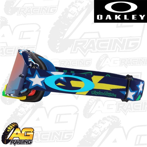 Oakley 2023 Airbrake TLD Collection MX Goggles Blue Prizm Sapphire Lens Motocross