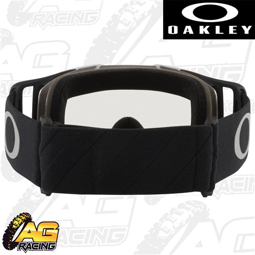 Oakley 2023 Front Line MX Goggles Tuff Blocks Gunmetal Clear Lens Motocross Quad