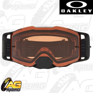 Oakley 2023 Front Line MX Goggles Tuff Blocks Gunmetal Prizm Bronze Lens Motocross