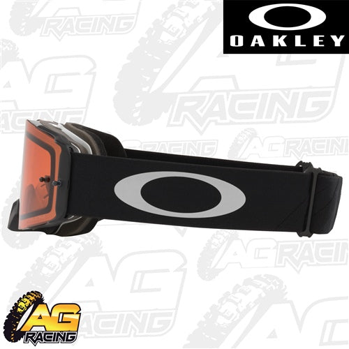 Oakley 2023 Front Line MX Goggles Tuff Blocks Gunmetal Prizm Bronze Lens Motocross