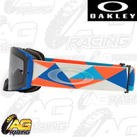 Oakley 2023 Front Line MX Goggles Tri-Orange Light Grey Lens Motocross Enduro