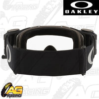 Oakley 2023 Front Line MX Goggles Tuff Blocks Black Gunmetal  Clear Lens Roll Off Motocross