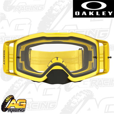 Oakley 2023 Front Line MX Goggles Moto Yellow Clear Lens Motocross Enduro Quad