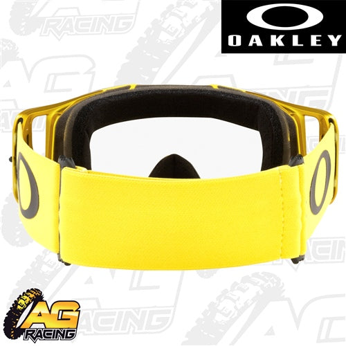 Oakley 2023 Front Line MX Goggles Moto Yellow Clear Lens Motocross Enduro Quad