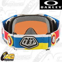 Oakley 2023 Airbrake TLD Collection MTB Goggles White Prizm Sapphire Lens BMX